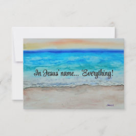 In Jesus' name  ノートカード