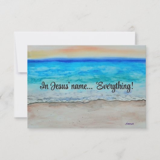 In Jesus' name  ノートカード (正面)