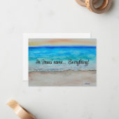 In Jesus' name  ノートカード (正面/裏面インサイチュ)