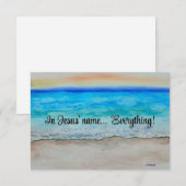 In Jesus' name  ノートカード (正面/裏面)