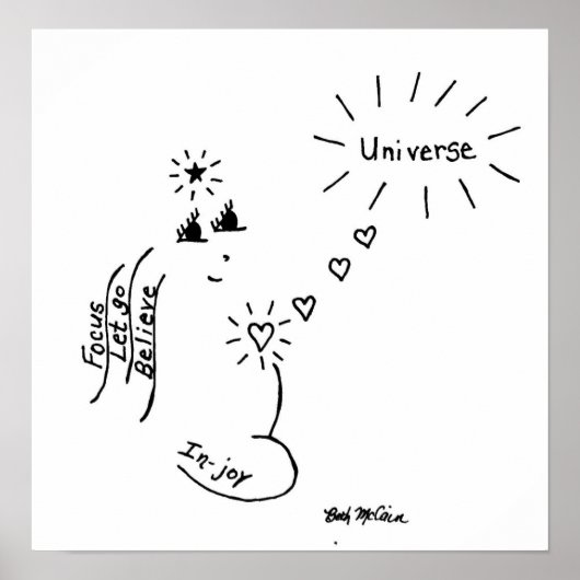 「In Joy」キャンバス印刷 ポスター (正面)