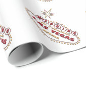 IN LAS VEGAS RED結婚ロゴラッピング紙 ラッピングペーパー (ロールコーナー)