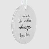 In-Law custom Ornament - Personalized Wedding Keep オーナメント (正面)