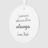 In-Law custom Ornament - Personalized Wedding Keep オーナメント (正面)