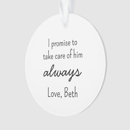 In-Law custom Ornament - Personalized Wedding Keep オーナメント (正面)