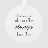 In-Law custom Ornament - Personalized Wedding Keep オーナメント (正面)