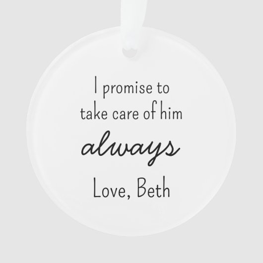 In-Law custom Ornament - Personalized Wedding Keep オーナメント (正面)