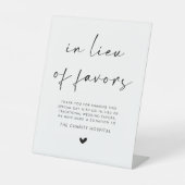 In Lieu Of Favors Wedding 台座サイン (正面)