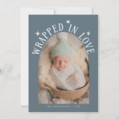 In Love包まれた石板フォト誕生 案内状 (正面)