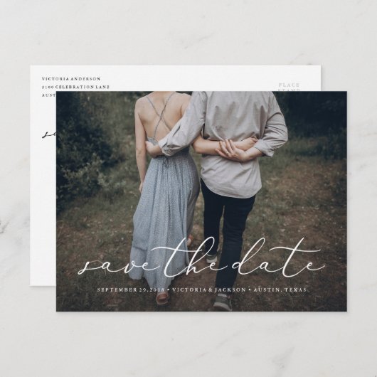 In Love日付はがきを保存 案内ポストカード (正面/裏面)