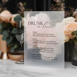 In Love飲のバーメ結婚ニュー鏡デカール標識 ウィンドウサイン