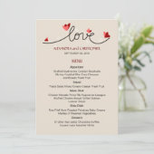 In Love シンプルエレガント結婚文字 メニュー (スタンド正面)