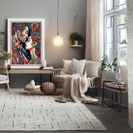 In Love モダン Art Poster ポスター