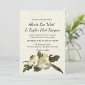 In Love -ヴィンテージマグノリアグランディフローラ結婚ス 招待状 (スタンド正面)