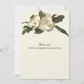 In Love -ヴィンテージマグノリアグランディフローラ結婚ス 招待状 (裏面)