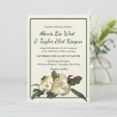 In Love -ヴィンテージマグノリアグランディフローラ結婚ス 招待状 (スタンド正面)