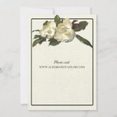 In Love -ヴィンテージマグノリアグランディフローラ結婚ス 招待状 (裏面)