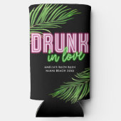 In Love 飲 Neon Green & Pink Tropical Bach スリム缶クーラー (裏面)