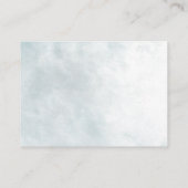 In Love BlueフローラWishing Well 結婚's エンクロージャーカード (裏面)