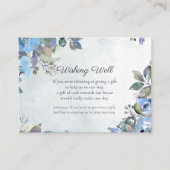 In Love BlueフローラWishing Well 結婚's エンクロージャーカード (正面)