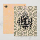 In Love Chandelier ～はがき/招待状 ポストカード (正面/裏面)