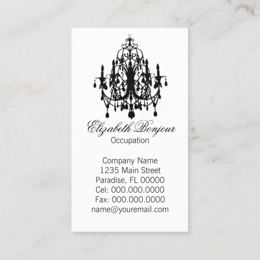 In Love Chandelier ～名刺 名刺 (裏面)