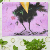 In Love Crow – 紳士おもしろい- キッチンタオル (折り畳み)