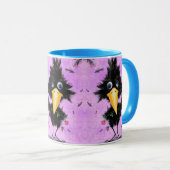 In Love Crow – 紳士 – あなたのテキスト/名前を追加 マグカップ (正面右)