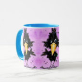 In Love Crow – 紳士 – あなたのテキスト/名前を追加 マグカップ (正面左)