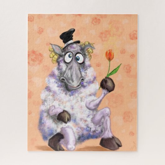 In Love Ram – 紳士 – テキスト/名前の追加 ジグソーパズル (縦)