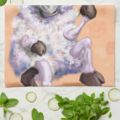 In Love Ram - Romantic – テキスト/名前を追加 キッチンタオル (折り畳み)