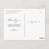 In Love Thank Youポストカード ポストカード (裏面)