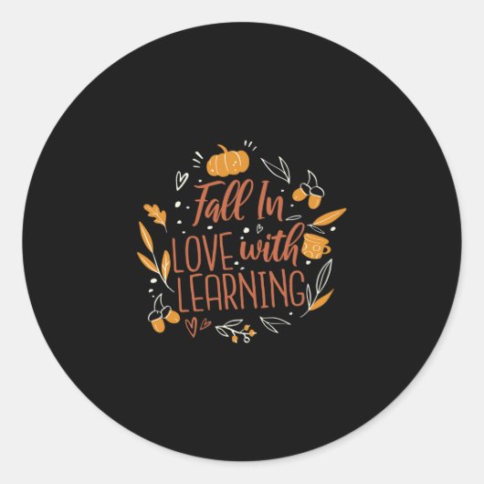 In Love With 学's Autumn先生秋 ラウンドシール (正面)