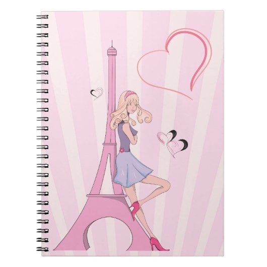 In Love With Parisノートブック ノートブック (正面)
