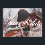 In Love with Script Wedding日付を保存 セーブザデート<br><div class="desc">写真エレガントは美しい脚本のフォントを特集した日付を保存する。</div>