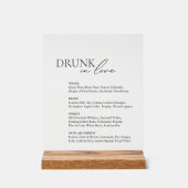 In Love's 飲バーメ結婚ニューアクリル記号 アクリルサイン (正面)