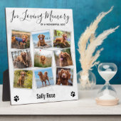 In Loving MemoryフォトコラージュPet Memorial フォトプラーク (側面)