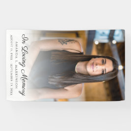 In Loving Memoryフォトシンプルー葬儀サービス 横断幕