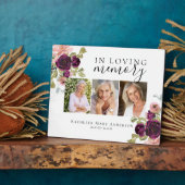 In Loving Memoryフローラフォトメモリアル フォトプラーク (側面)