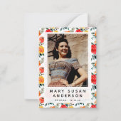 In Loving Memoryフローラ写真詩カード ノートカード (正面)