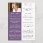 In Loving Memoryフローラ写真追悼会 プログラム (裏面)