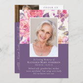 In Loving Memoryフローラ写真追悼会 プログラム (正面/裏面)