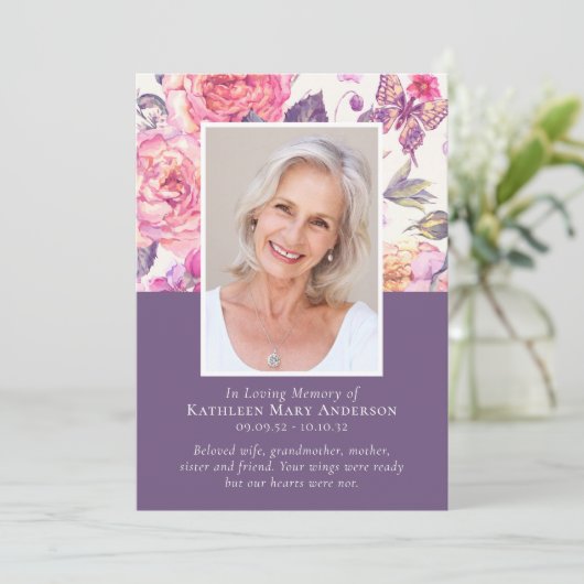 In Loving Memoryフローラ写真追悼会 プログラム (スタンド正面)