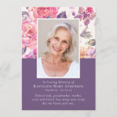 In Loving Memoryフローラ写真追悼会 プログラム (正面)