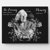 In Loving Memoryフローラ記念カスタム写真 フォトプラーク (正面)