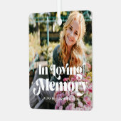 In Loving MemoryヴィンテージレトロPhoto Memorial メタルオーナメント (正面左)
