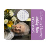 In Loving Memory写真おばあちゃんクリスチャン マグネット (横)