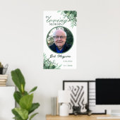 In Loving Memory写真の葬儀カード ポスター (ホームオフィス)