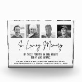 In Loving Memory写真カスタムの結婚記念碑 フォトブロック (正面)