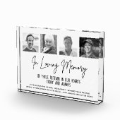 In Loving Memory写真カスタムの結婚記念碑 フォトブロック (右)